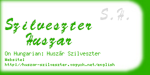 szilveszter huszar business card