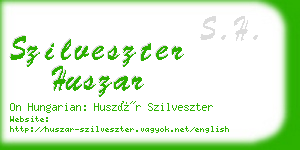 szilveszter huszar business card